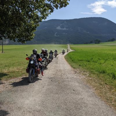 Rando en moto trail